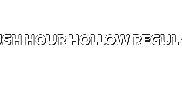 Rush Hour Hollow Regular Logo