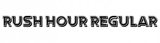 Rush Hour Regular  Fuentes Gratis Descargar