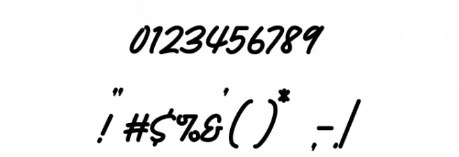 Rush Hour Font OTHER CHARS