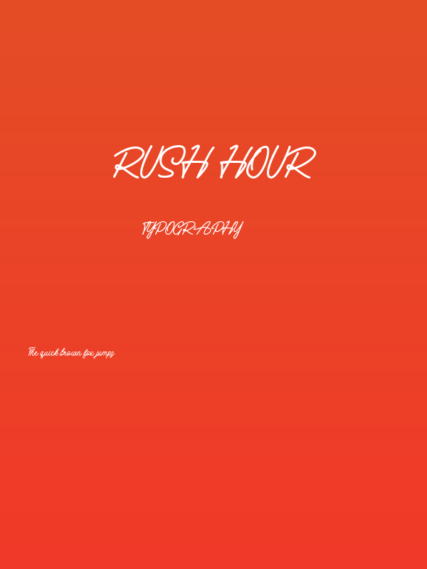 Rush Hour Poster