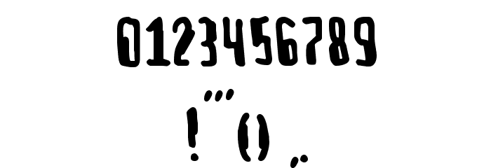 Rush Job Normal Font OTHER CHARS