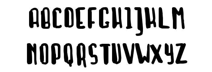 Rush Job Normal Font LOWERCASE