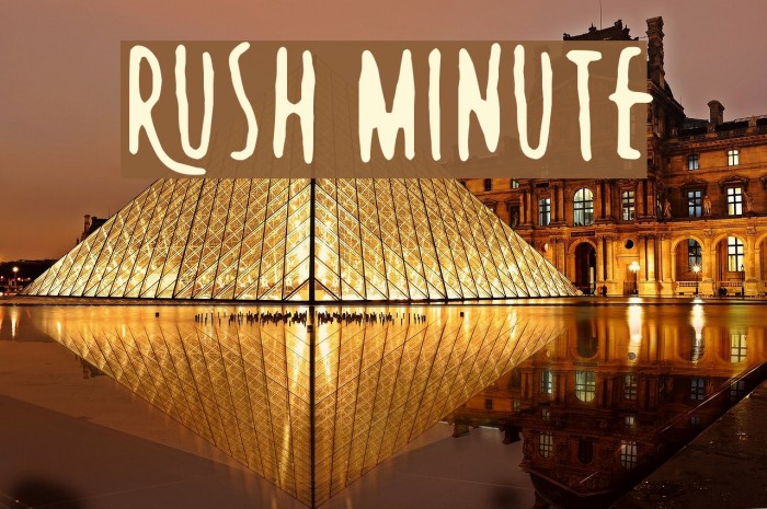 Rush Minute Font examples