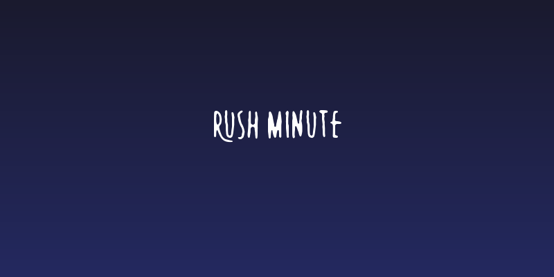 Rush Minute Social Header