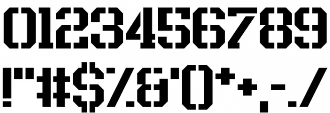 Rush Rush Font OTHER CHARS