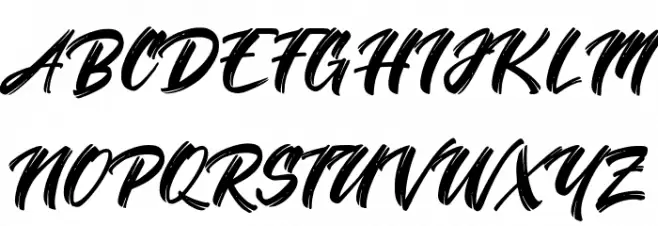 Rush of the Geisha Font UPPERCASE
