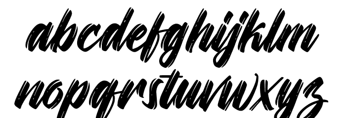 Rush of the Geisha Font LOWERCASE