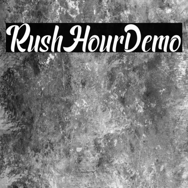 RushHourDemo Font examples