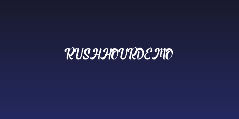 RushHourDemo Social Header