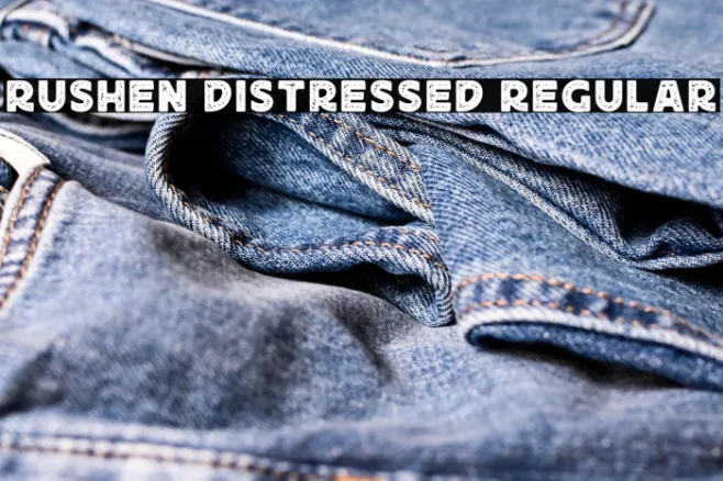 Rushen Distressed Regular Example 2