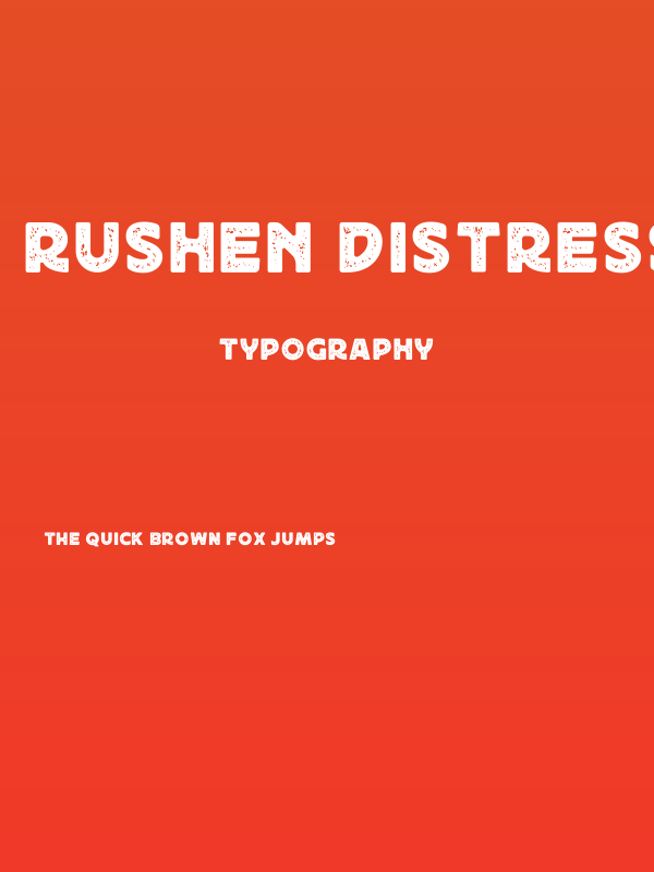 Rushen Distressed Regular Poster