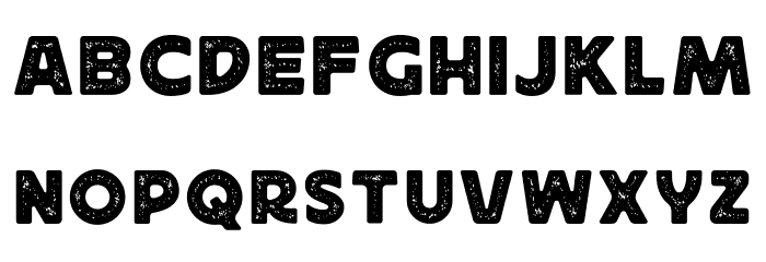 Rushen Distressed Regular Font LOWERCASE