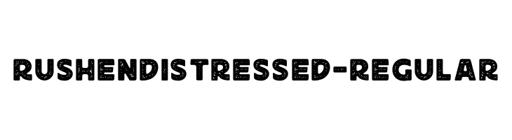 RushenDistressed-Regular  नि: शुल्क फ़ॉन्ट्स डाउनलोड
