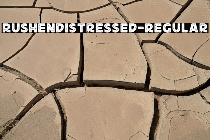 RushenDistressed-Regular Example 1