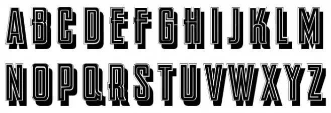 Rusher DemiBold Schriftart Groß