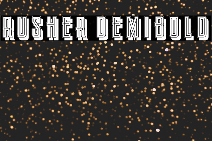 Rusher DemiBold Example 1