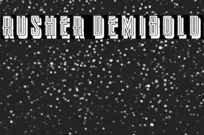 Rusher DemiBold Font examples