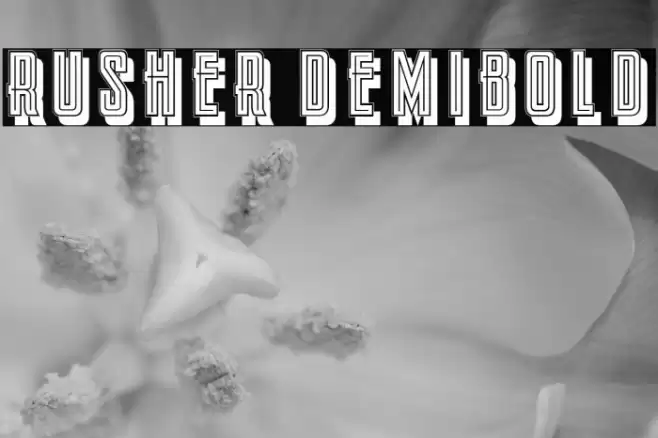 Rusher DemiBold Font examples