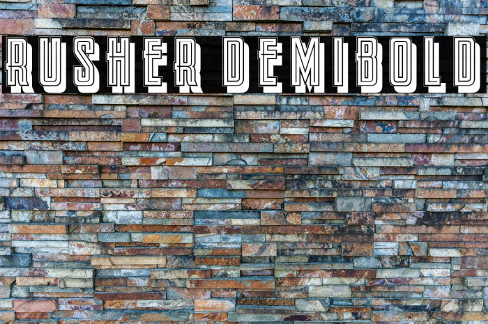 Rusher DemiBold Example 3