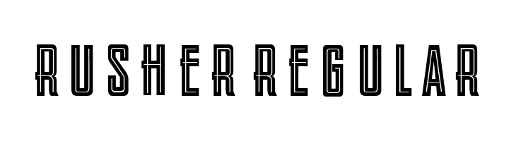Rusher Regular  Frei Schriftart Herunterladen