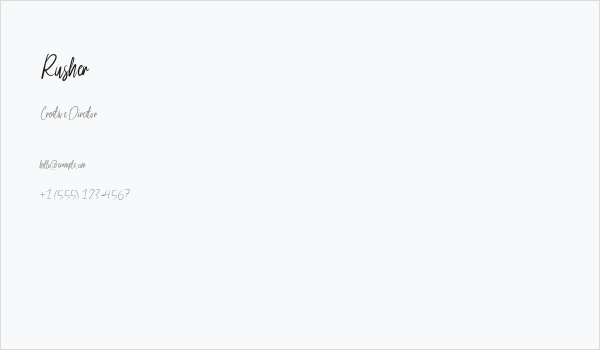 Rusher Business Card