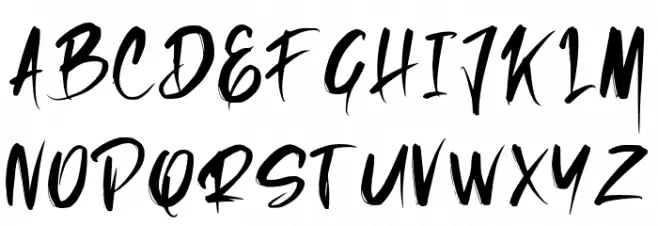 Rushfeel Schriftart Groß