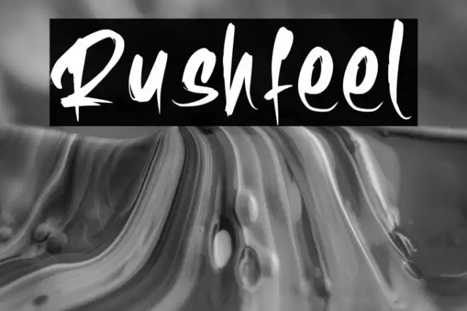 Rushfeel Font examples