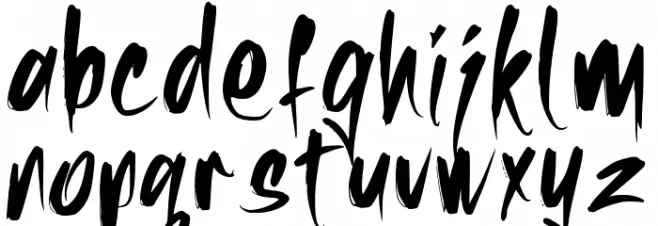 Rushfeel خط أحرف صغيرة