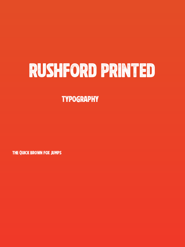 Rushford Printed Poster