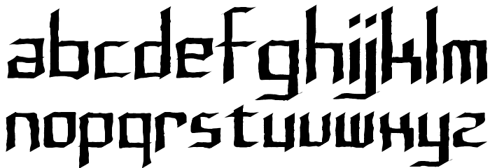 Rushil Test Font LOWERCASE