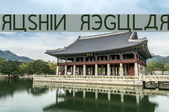 Rushin Regular Font examples