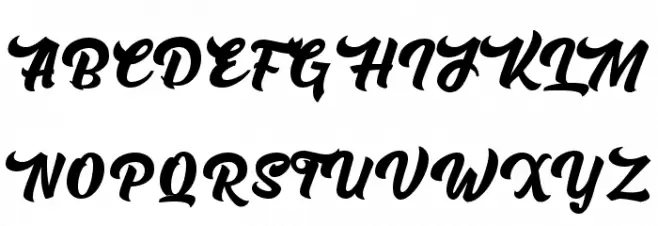 Rushing Nightshade DEMO फ़ॉन्ट अपरकेस
