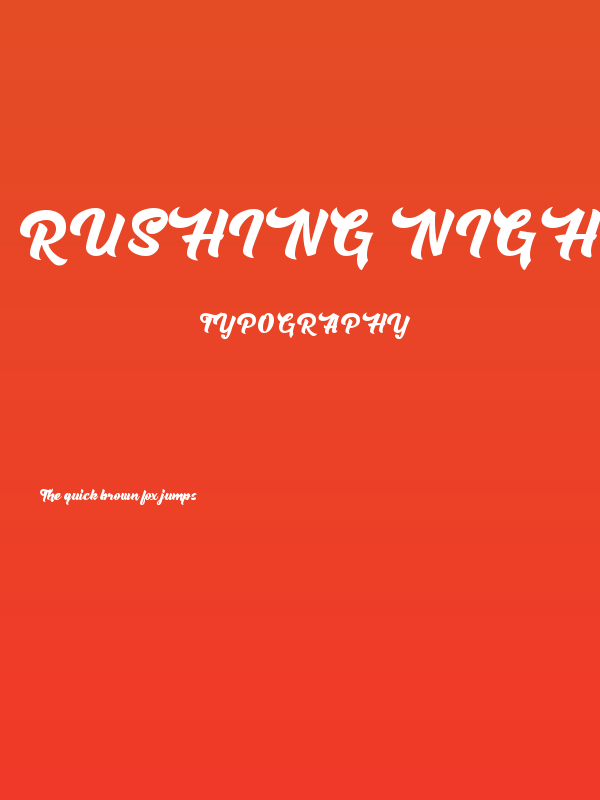 Rushing Nightshade DEMO Poster