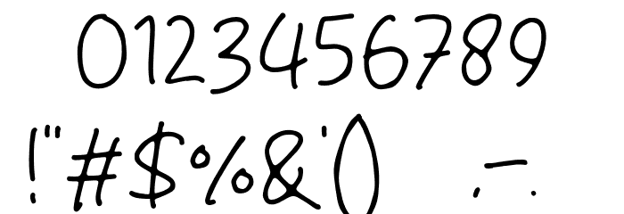 Rushing Shine フォント その他の文字