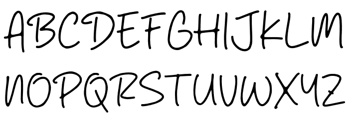 Rushing Shine フォント 大文字