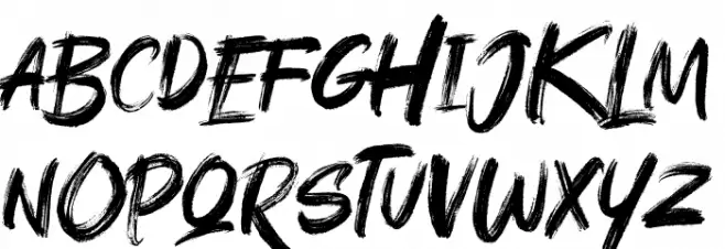 Rushink DEMO Schriftart Groß