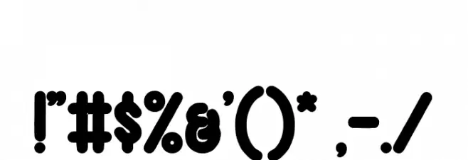 Rushmore Font OTHER CHARS