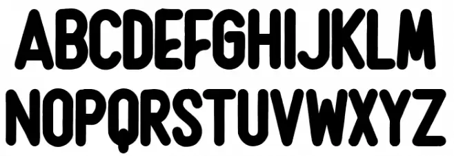 Rushmore Font UPPERCASE