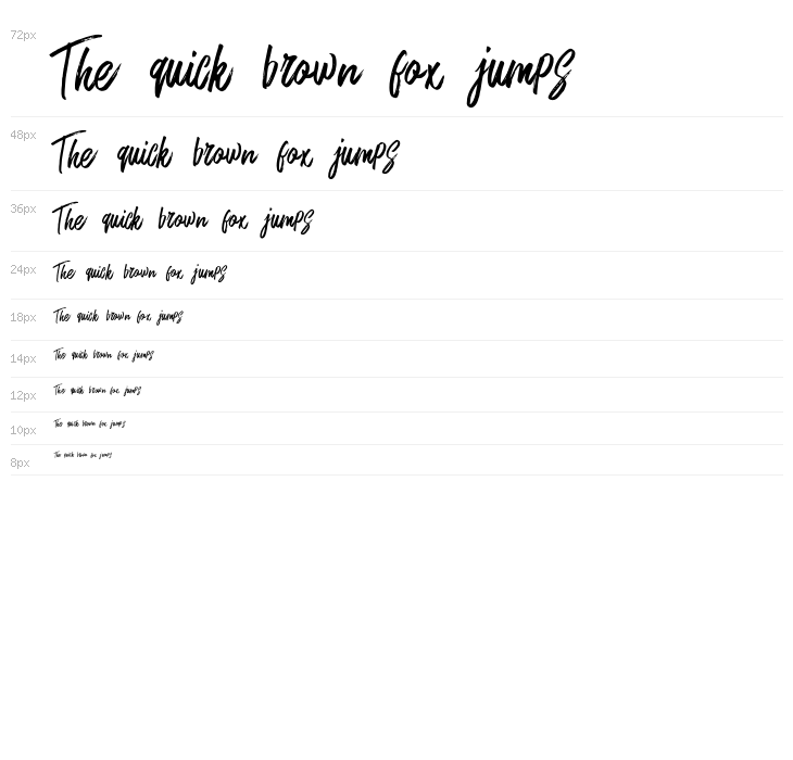 RushtardBrush-Regular Waterfall