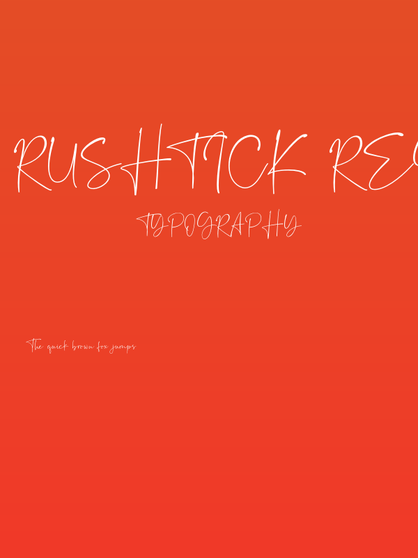 Rushtick Regural Poster
