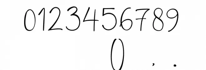 Rushtick フォント その他の文字