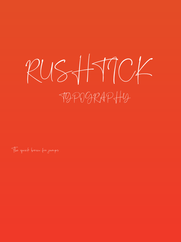 Rushtick Poster