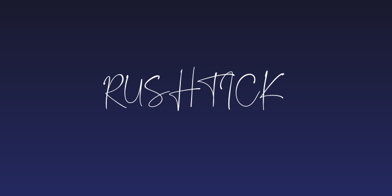 Rushtick Social Header