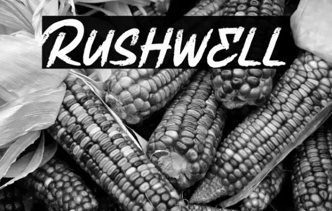 Rushwell Font examples
