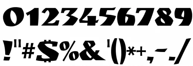 Ruslan Display Font OTHER CHARS