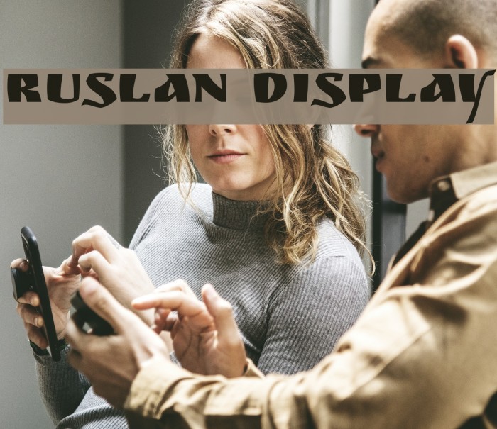 Ruslan Display Font examples