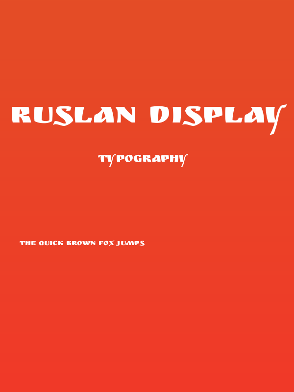 Ruslan Display Poster