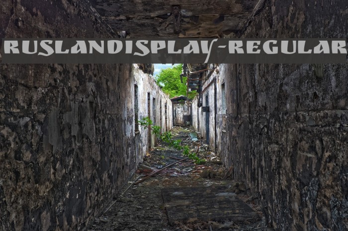 RuslanDisplay-Regular Font examples