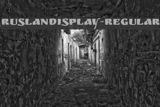 RuslanDisplay-Regular Font examples
