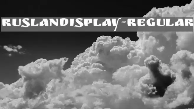 RuslanDisplay-Regular Font examples